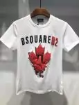 dsquared2 short sleeve t-shirt fit 3d maple leaf white